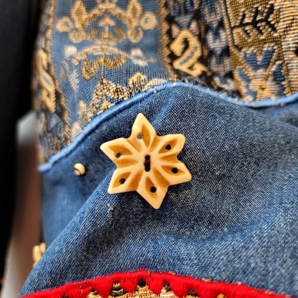 Alex Ku vintage safari denim Patched long sleeve - Picture 6 of 14